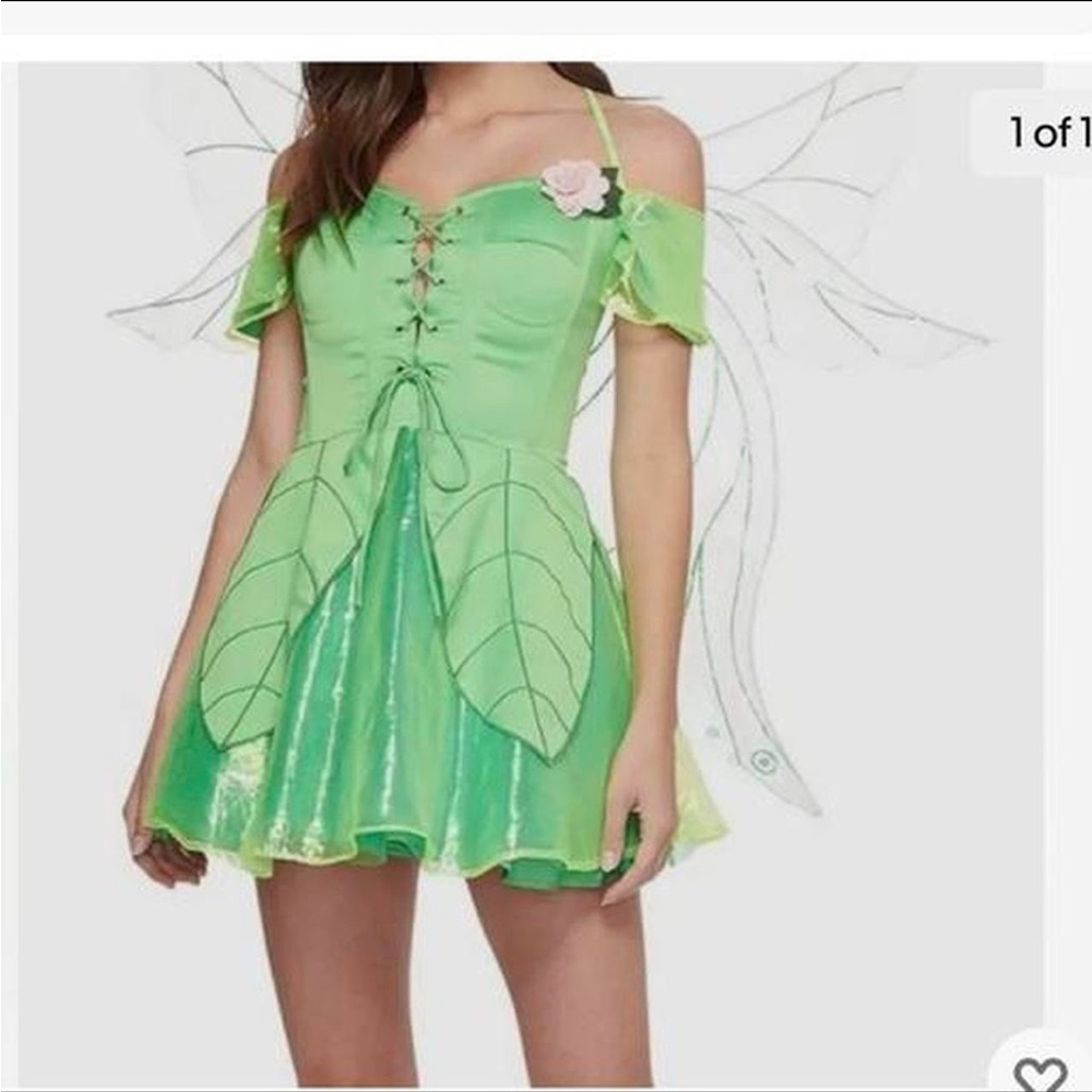 Women's Green Fairy Halloween Dress small